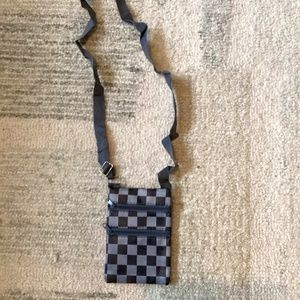 Kids/Toddler checkered crossover purse